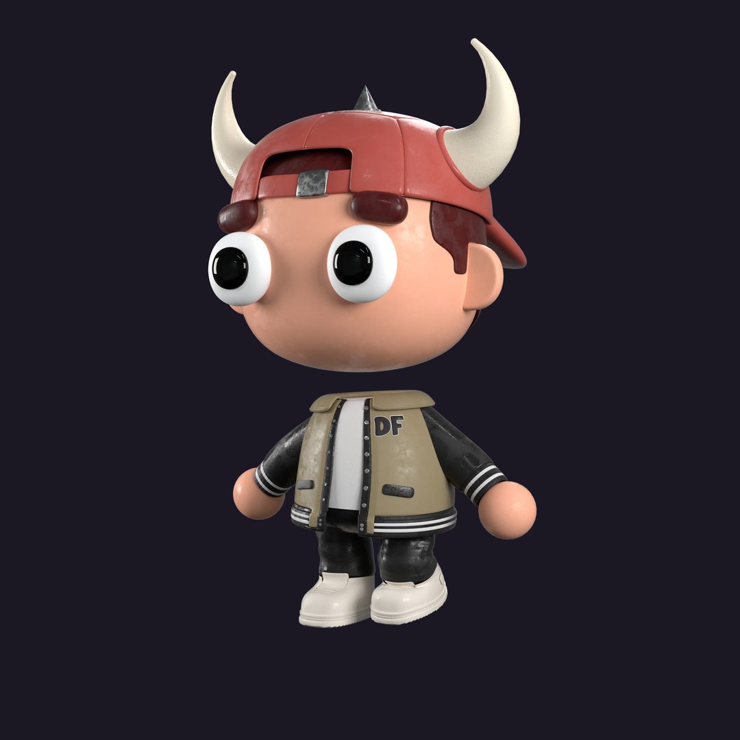 Horned cap